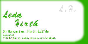 leda hirth business card